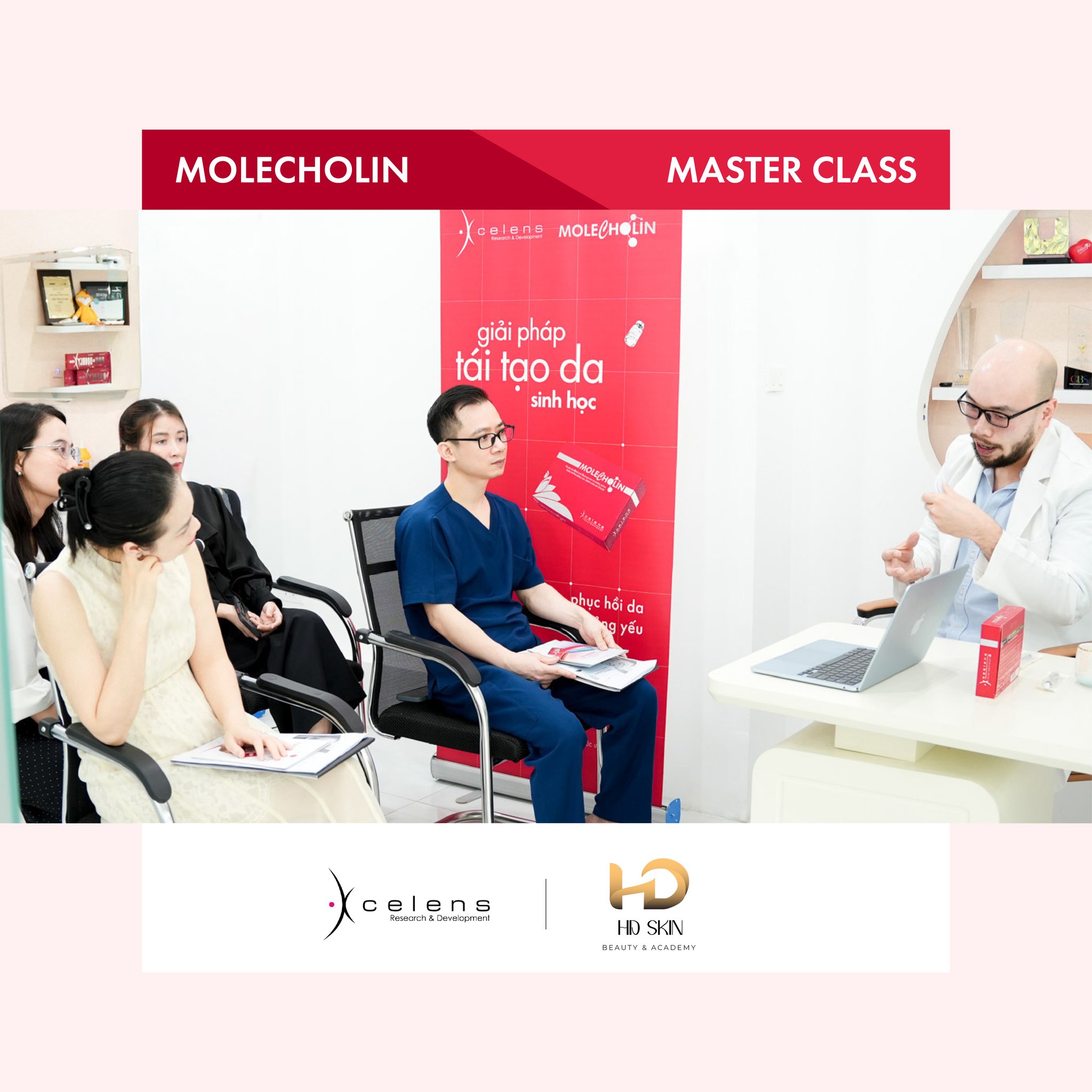 Xcelens x HD Skin Beauty & Academy Master Class: Chuyển giao công nghệ phục hồi da với Molecholin®