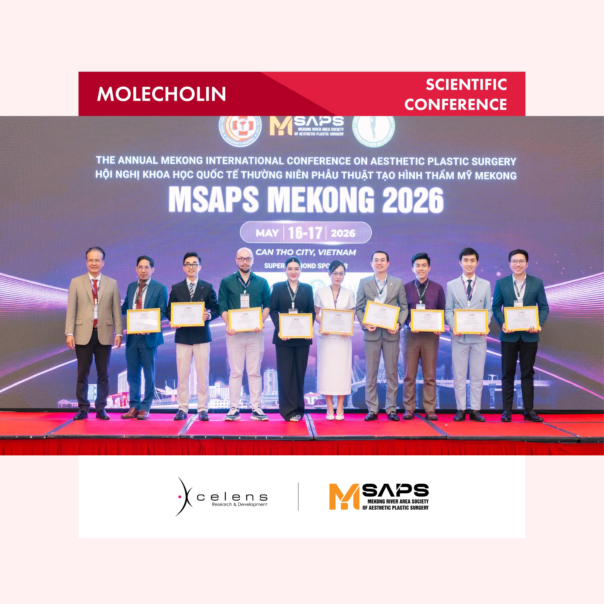 XCELENS X MSAPS 2026: Ứng dụng Molecholin® trong phục hồi da tổn thương do hóa chất