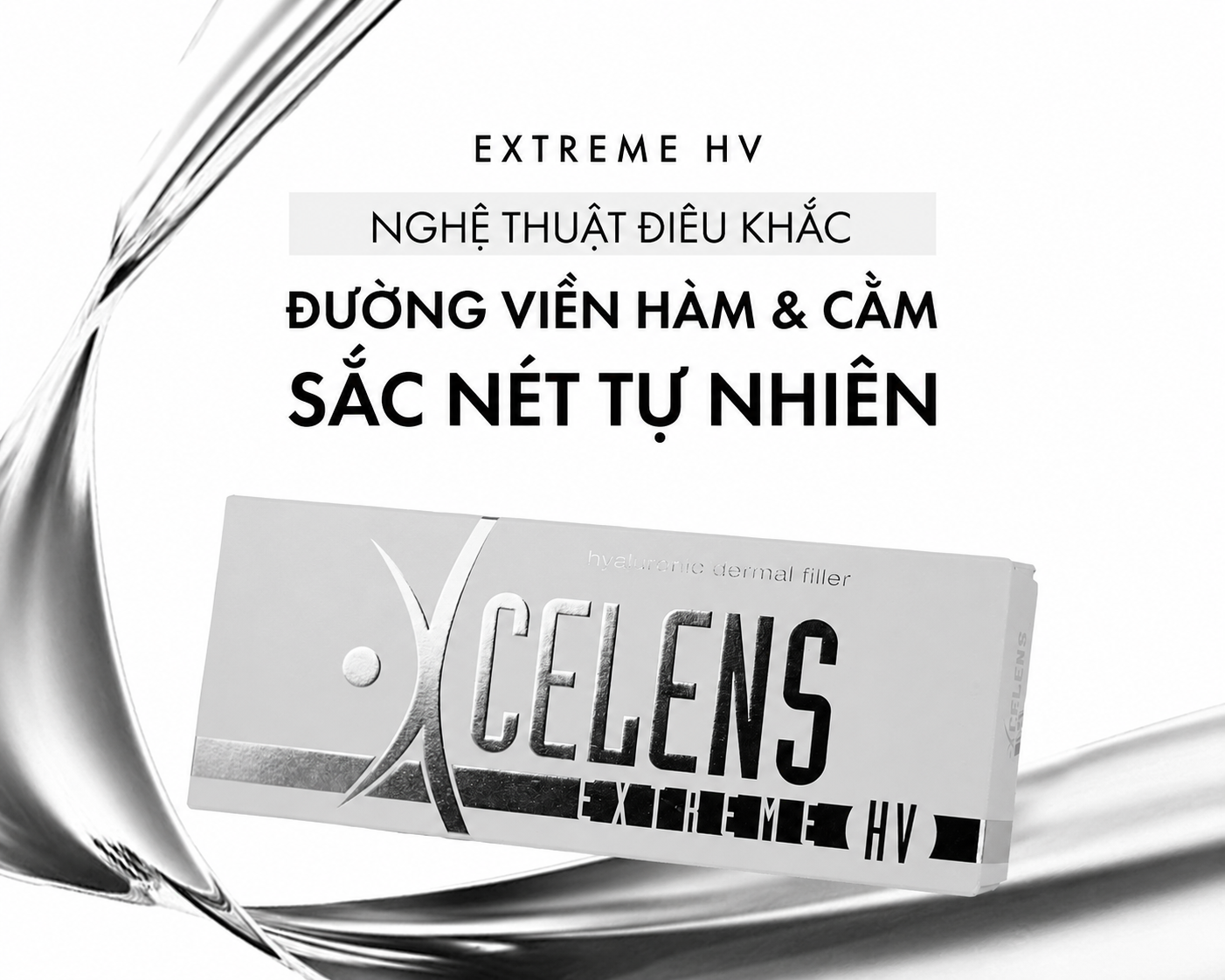 XCELENS EXTREME HV - Filler Cằm Và Đường Viền Hàm Sắc Nét, Tự Nhiên